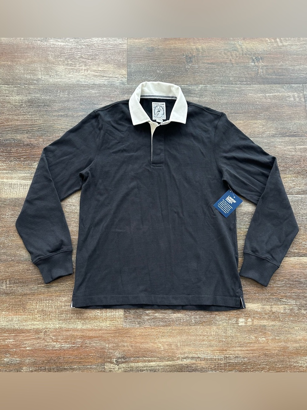 NWT LANDS’ END polo RUGBY SHIRT Size SMALL ( 32-34 )